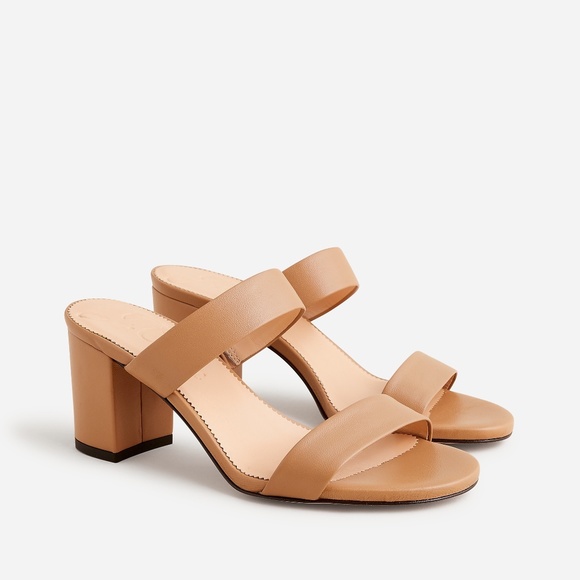 J. Crew Shoes - New JCREW Size 7.5 Lucie Double-Strap Block-Heel Sandals in Light Caramel